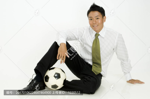 動感十足的商人