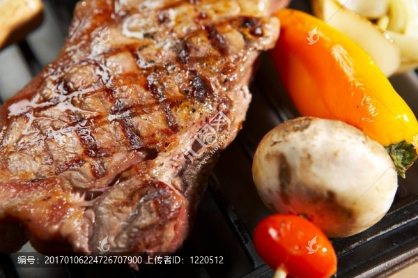 隔離燒烤牛排