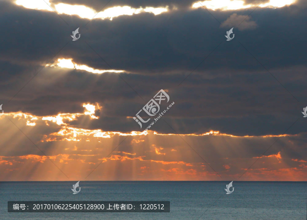 海上日落