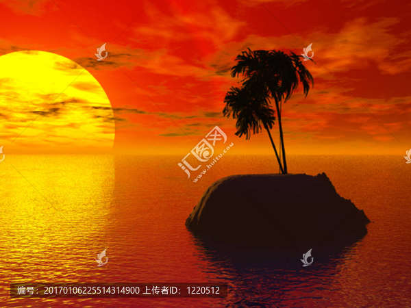 巨大的落日