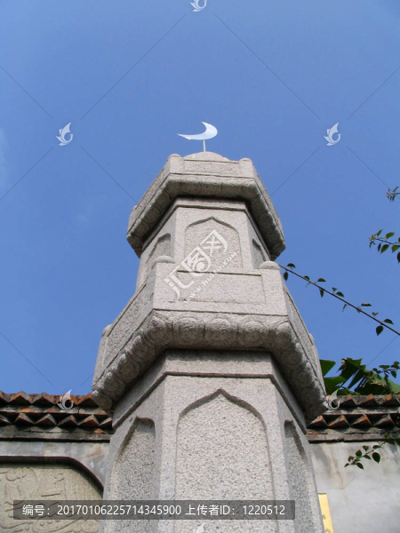 在中國古老的清真寺