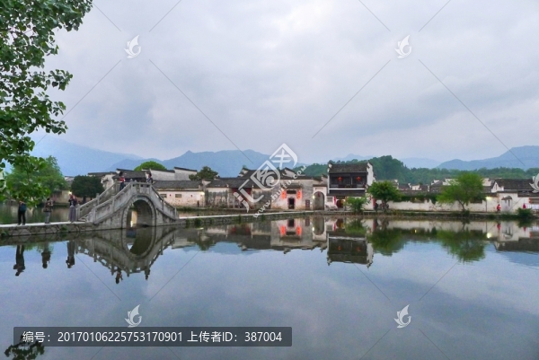 安徽宏村,南湖