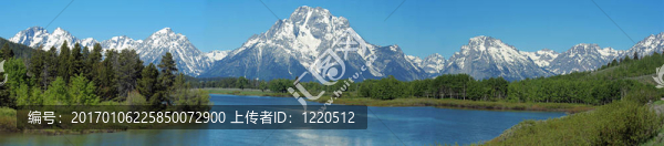 大提頓山脈的全景