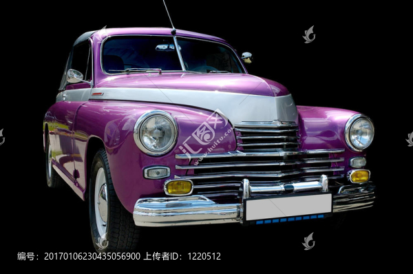 紫色復(fù)古車