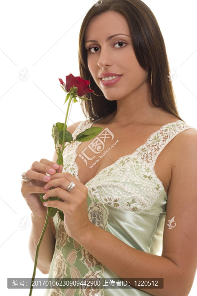 年輕女子與Red,Rose