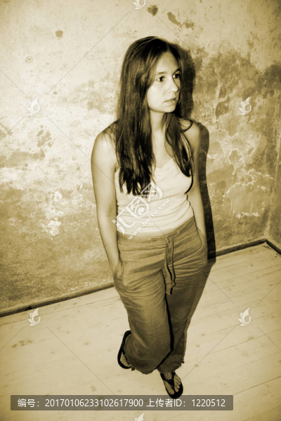 烏賊照片站立的女人