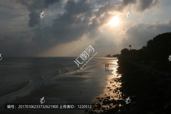 日落海灘