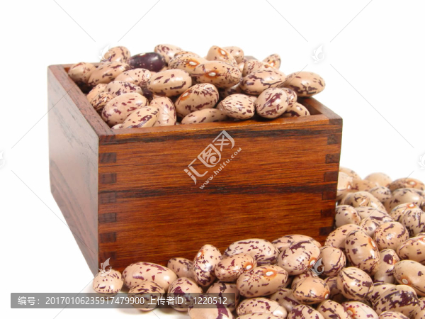 木杯子里的豆子