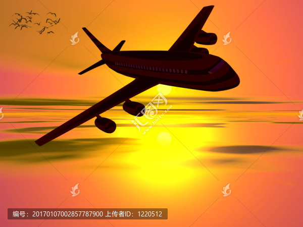 飛機(jī)；去度假。