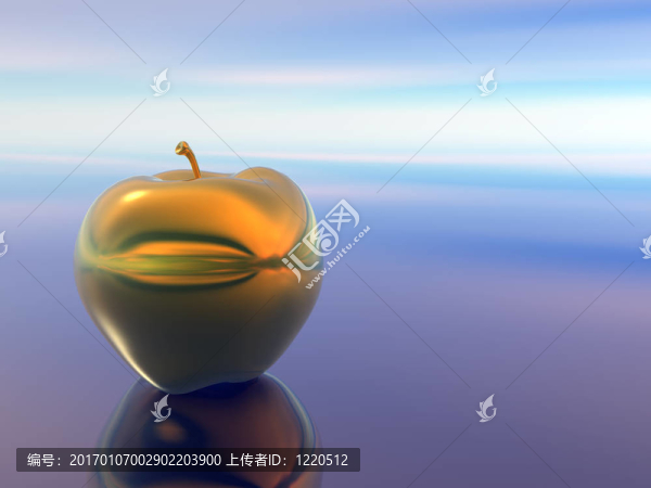 金色的蘋果。