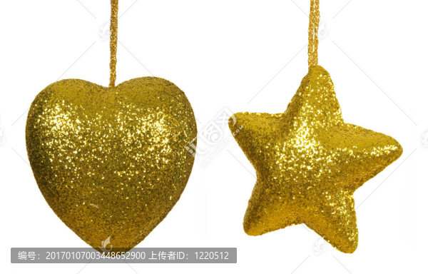 圣誕心和星星