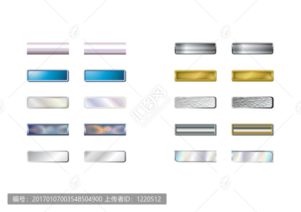 網(wǎng)頁按鈕-,3D,-金屬
