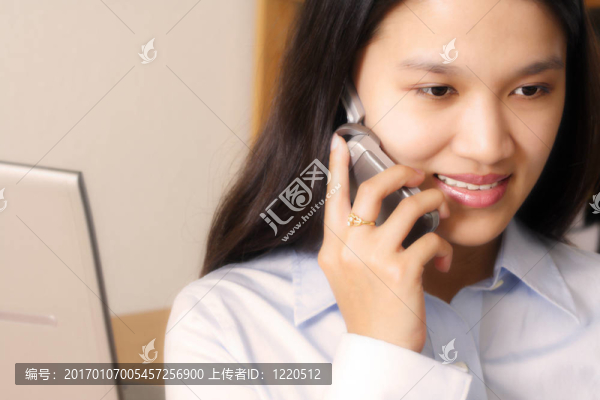 工作的女商人