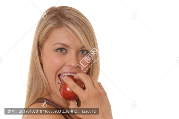 可愛的女孩/蘋果