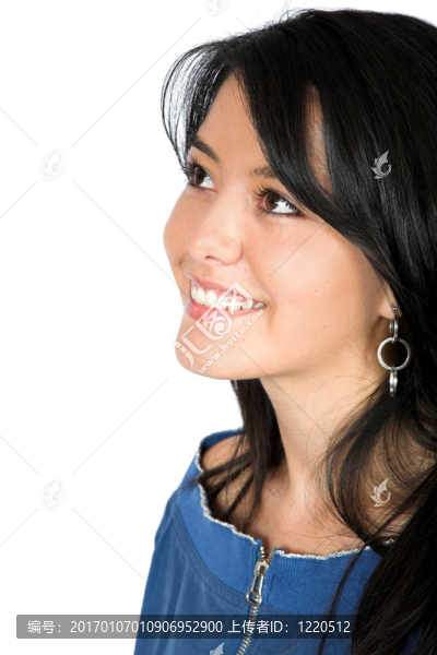 美麗的女孩充滿了思想