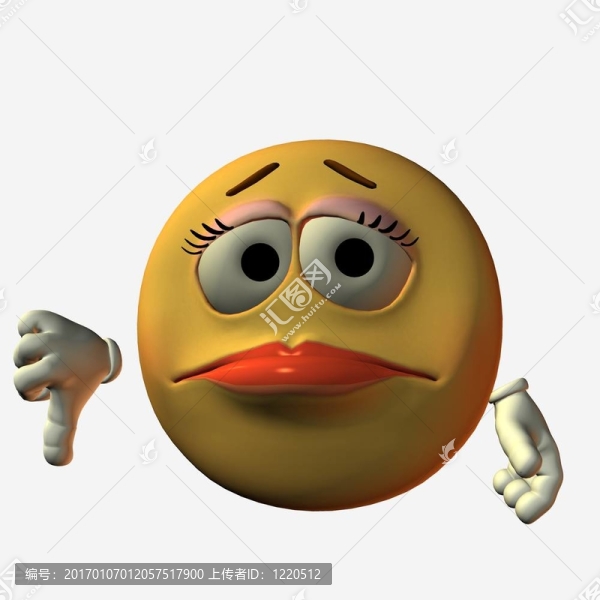微笑-拇指向下