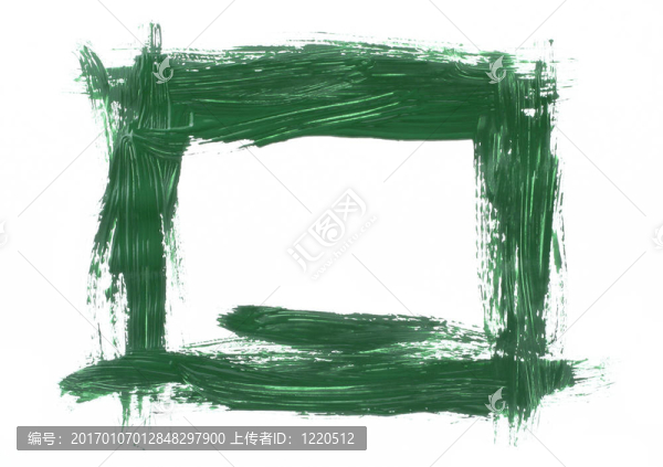 漆成綠色的框架