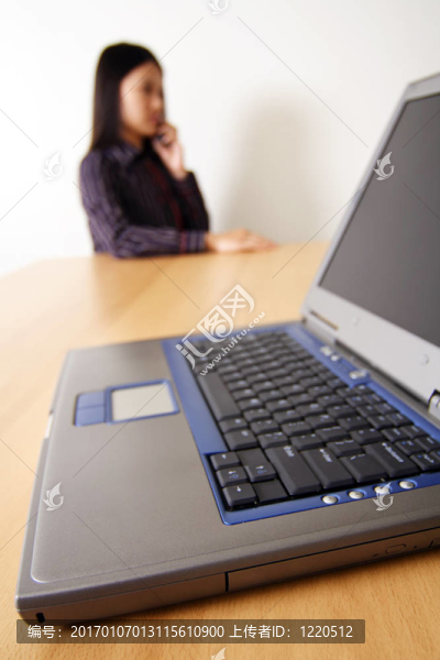 工作的女商人