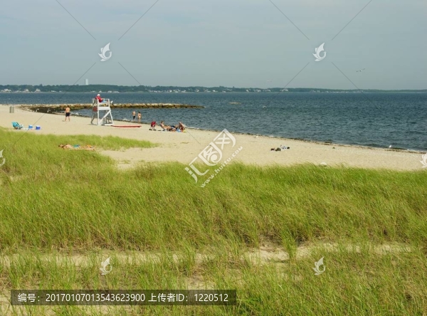 夏日海灘。