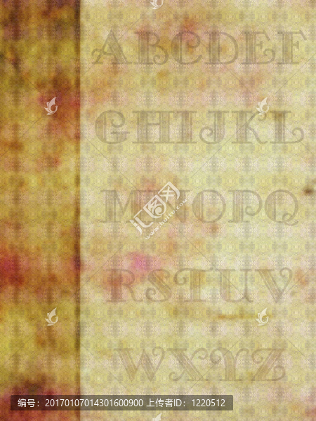 字母表的背景；
