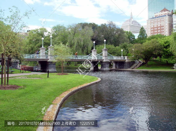 馬薩諸塞州波士頓市的公共花園橋