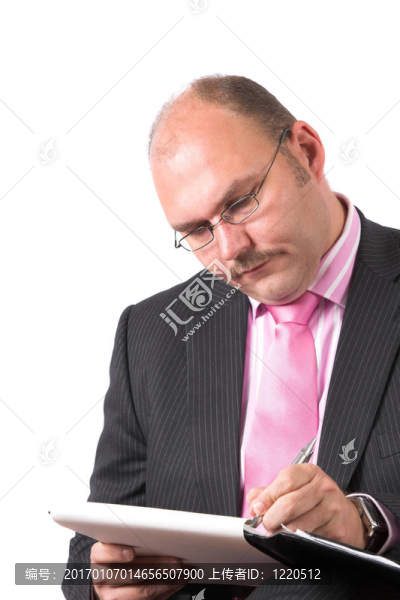 商人做筆記