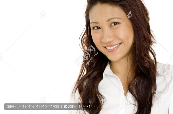 微笑的女商人