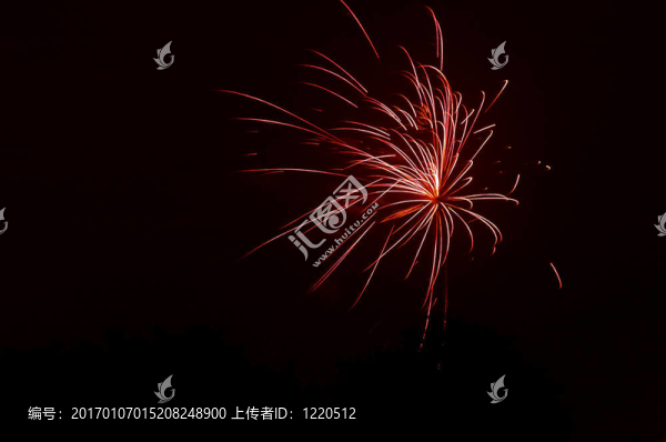 紅色煙花