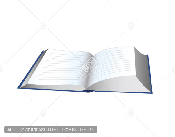 打開的書