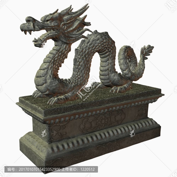 亞洲龍的雕像