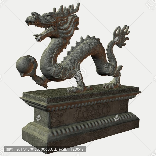 亞洲龍的雕像