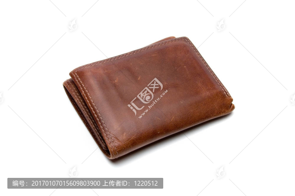 棕色皮革錢包