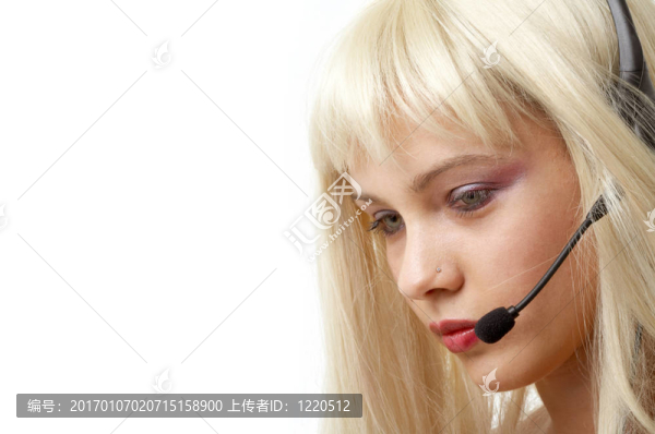 客戶服務(wù)的金發(fā)女郎