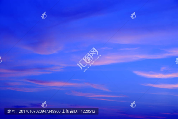 深藍(lán)色的日落