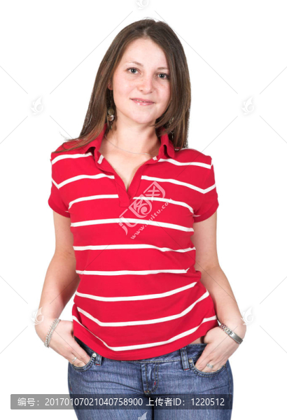 美麗的休閑女孩