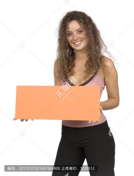 帶留言板的女人