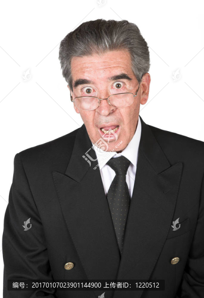 驚訝的生意人