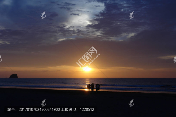 太平洋上的日落