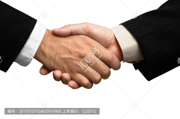 兩個商人握手