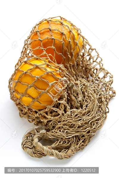 橙色在字符串袋