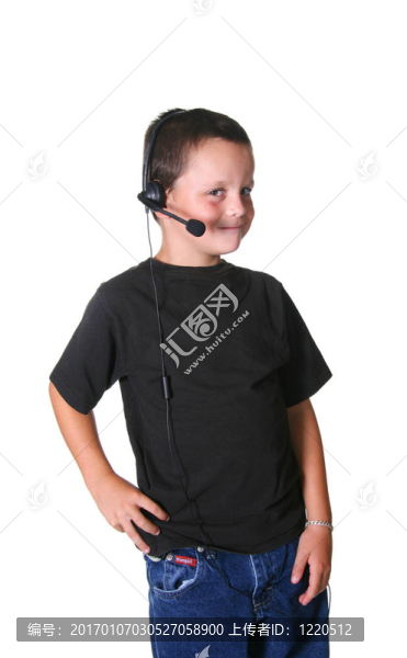 Young,Boy耳機通話