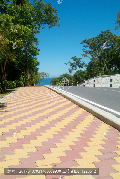 道路與彩色路面