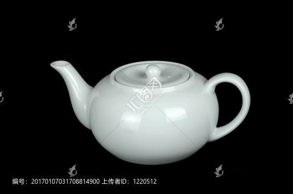 白色的茶壺