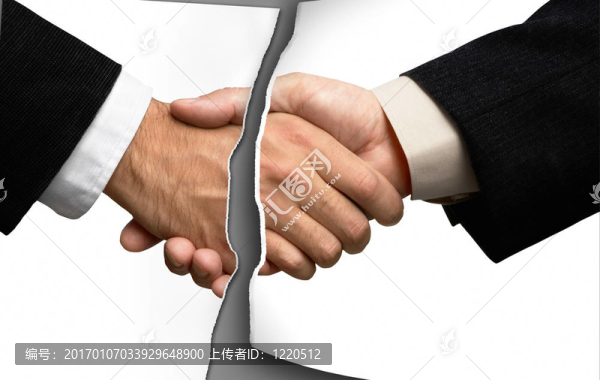 兩個商人握手休息（偉大的任何設(shè)計(jì)）
