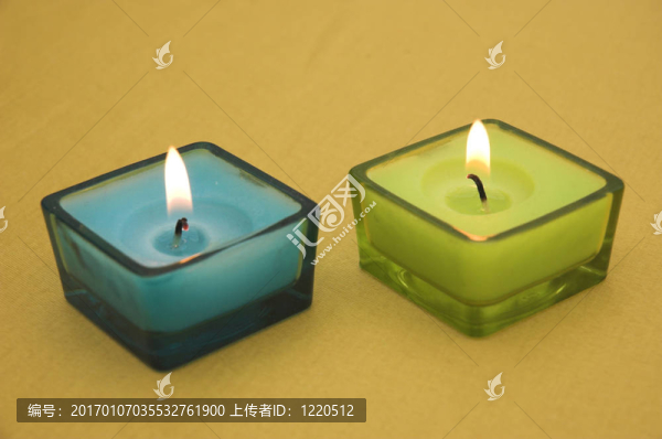 五顏六色的蠟燭