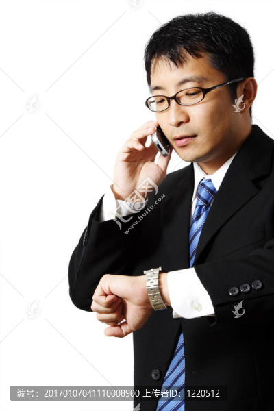 忙碌的商人