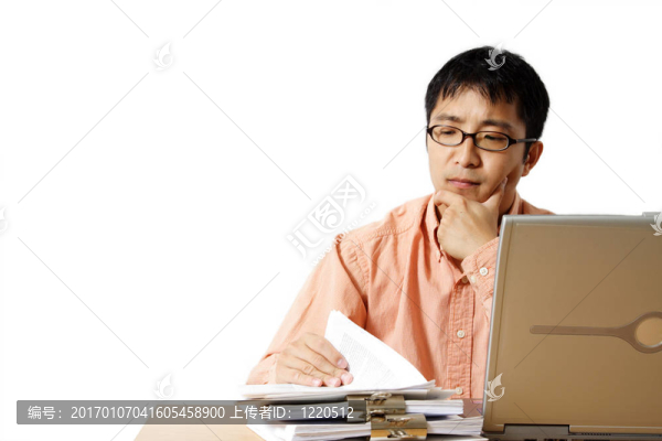 忙碌的商人