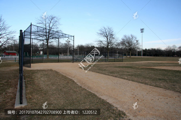 空的棒球場