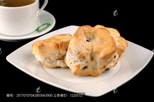 茶和茶餅干