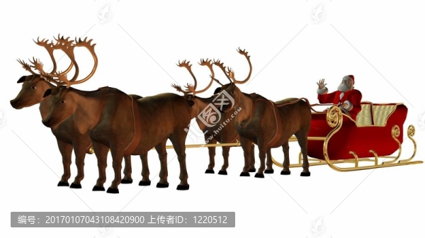 Santa和雪橇